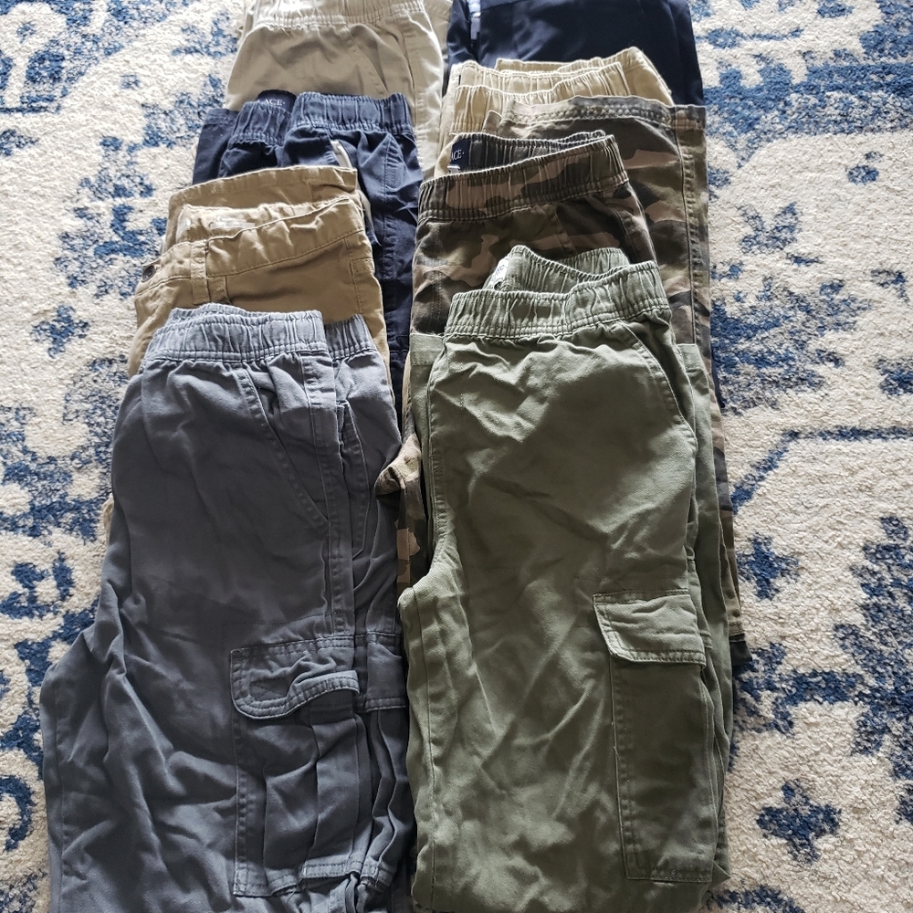 Lot of 10 pairs boys size 14 cargo/straight pants